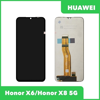 Дисплей (экран в сборе) для телефона Huawei Honor X6, X8 5G (VNE-LX1, VNE-N41) (черный) ориг 100%