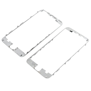 Рамка дисплея для iPhone 6S Plus c клеем (белая)