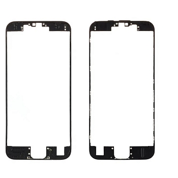 Рамка дисплея для iPhone 6S c клеем (черная)
